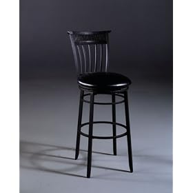 Click here to buy Cottage Swivel Bar Stool-Black-30" by Hillsdale Furniture.
