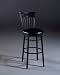 Cottage Swivel Bar Stool-Black-30"