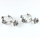 French lily Sterling Silver Earrings