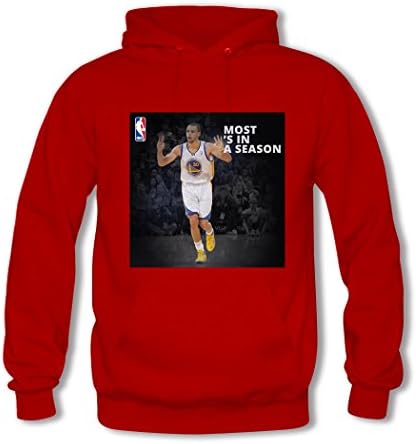 Yulooo Printing Custom Stephen Curry Kids Boys And Girls Classic Hoodie Sweatshirt Red