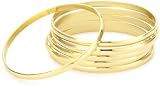 Jules Smith Festival 14k Gold-Plated Bangle Bracelet Set