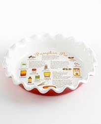 Martha Stewart Collection Printed Pie Plate