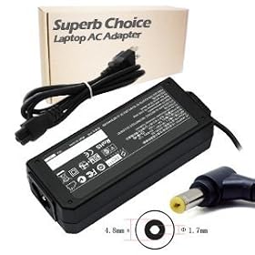 Superb Choice 24w Replacement Laptop AC Adapter Charger Power Supply for ASUS/SONY Eee PC 1000,Eee PC 1000H,Eee PC 1000HD,Eee PC 2G Surf,Eee PC 4G,Eee PC 4G Surf,Eee PC 701,Eee PC 8G,Eee PC 900,Eee PC 901,Eee PC 904HD,Eee PC S101