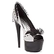 White Ruffle Peep Toe Pump Shoe Women's Sexy High Heel Shoes 6 Inch Heel Satin Lace Penthouse