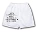 White Boxer Short with With computers, every morning is the dawn of a new error.