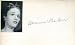 Bonnie Baker Autographed/Hand Signed 3x5 Card (James Spence)