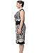 Chicwe® Womens Lined Placement Printed Sleeveless Plus Size Dress