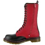$150 Dr. Doc Martens 1B99 Red Black Ladies Boots by Dr. Martens
