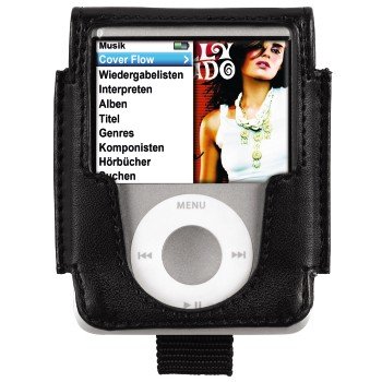 Hama Ledertasche \"Delicate\" f&iquest;r iPod nano 3G, Schwarz Preisvergleich