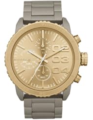 Diesel DZ5303 chrono light gold-tone dial sand aluminum light weight women watch NEW