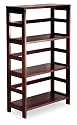 Winsome 92425 Espresso Beechwood SHELF 3-SECT WIDE