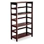 Winsome 92425 Espresso Beechwood SHELF 3-SECT WIDE