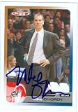 Mike O'Koren Autographed/Hand Signed Basketball Card (Washington Wizards) 2006 Topps Total #420