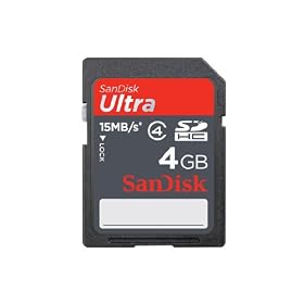 SanDisk - Carte M�moire SDHC - Ultra - 15Mo/s - Classe 4 - 4 Go