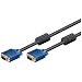 Wentronic 93378 Monitorkabel (15-polig HD Stecker auf 15-polig HD Stecker XGA SVGA) 10m schwarz