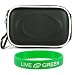 Hard Shell Carrying Case (Black) for Sony DSC-W350 14.1MP Digital Camera Black