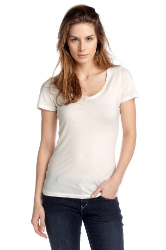 ESPRIT DE CORP Damen T-Shirt  A60642, Gr. 36 (S), Beige (133 alabaster) Preisvergleich