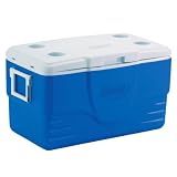 Sporting Goods : Coleman 50-Quart Wide Body Cooler (Blue)