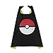 OscarNOtis Pokemon Go Pikachu Dress Up Costume Cape and Mask Set