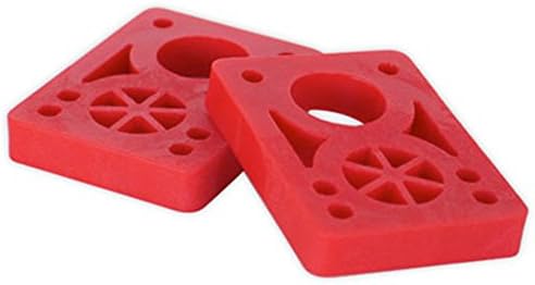 Elevators Risers 1/2" Red Urethane Skateboard Riser Pads (Set of 2)
