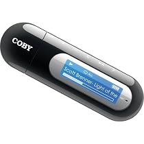 Coby MP3 Player with 2 GB Flash Memory, USB Drive and LCD MP300-2G (Black)