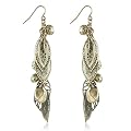 Vintage Damenohrringe mit mehreren Bl�ttern - Die Ohringe haben eine L�nge von 9 cms - Kommt mit exklusiver Geschenkt�te