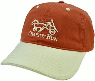 Caesars Palace Casino Inidiana Chariot Run Burnt Dark Orange Khaki Tan Hat Cap