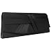 Satin Clutch Abendtasche, schwarz