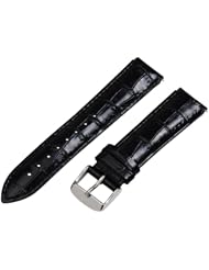 Black Croco 20mm Watch Band Fits Philip Stein Large Size 2 (With Built in Quick Release Pins) !!!!