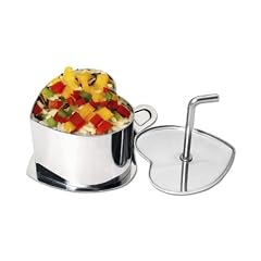 CHG 3370-00 Dessert-/Speiseringset "Herz", 3-teilig / Dessertring 7.5 x 6.5 x 5.5 cm / Stampfer / Heber