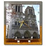 Standing tall and proud is the Cathedral of Notre Dame in France - 6x6 Desk Clock