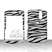 Rubber Feel Black and White Zebra Animal Skin Design Snap-On Cover Hard Case Cell Phone Protector for Blackberry Curve 8330