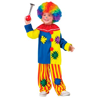 ggy striped pants and collar. Clown wig, horn and makeup sold separately.