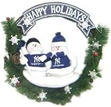 New York Yankees 20'' Team Snowman Wreath