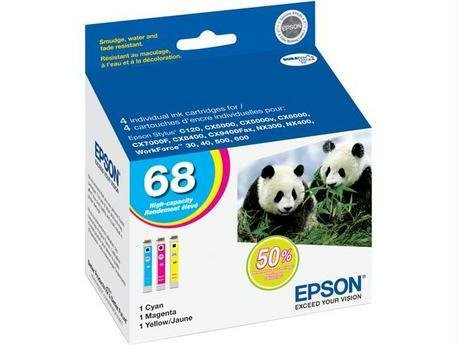 Epson 68 Series DURABrite High Capacity Color Multipack T068520