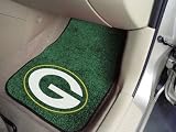 Green Bay Packers Printed Carpet Car Mat 2 Piece Set