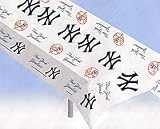 New York Yankees Plastic Table Cover Heavy Duty Officially Licensed Team Logo