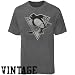 Majestic Pittsburgh Penguins Heather Charcoal Big Time Play Vintage T-shirt