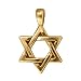 22K Gold Plated Lead-Free Pewter Large Star Of David Pendant 17mm (1)