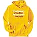 Hoodie Mens Yellow 