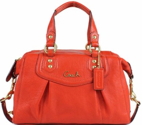 coach ashley leather satchel