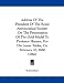 Address Of The President Of The Royal Astronomical Society: On The Presentation Of The Gold Medal To Professor Hansen, For His Lunar Tables, On February 10, 1860 (1860)