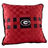 Georgia Bulldogs Square Pillow with Single Logo
