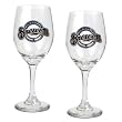 Milwaukee Brewers MLB 2pc Wine Glass Set - Primary Logo by Great American Products
