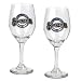 Milwaukee Brewers MLB 2pc Wine Glass Set - Primary Logo by Great American Products