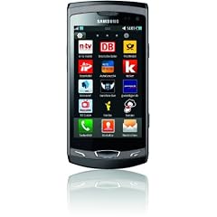 Samsung Wave II S8530 Smartphone (9,5 cm (3,7 Zoll) Display, Super Clear LCD Touchscreen, 5 Megapixel Kamera) ebony-gray