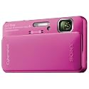 Sony Cyber-Shot DSC-TX10 16.2 MP Waterproof Digital Still Camera with Exmor R CMOS Sensor, 3D Sweep Panorama, and Full HD 1080/60i Video (Pink)