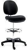 Alera IN46FA10B Interval Series Swivel Stool, Black Fabric