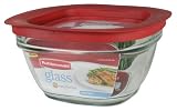 Rubbermaid 4.0-Cup Glass Food Storage Container with Easy Find Lid