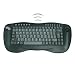 Wireless Rf Mini Multimedia USB Kyb with optical Trackball 2.4GHZ Blk